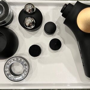 Black and Gold Facial Massager/base and all attachments included